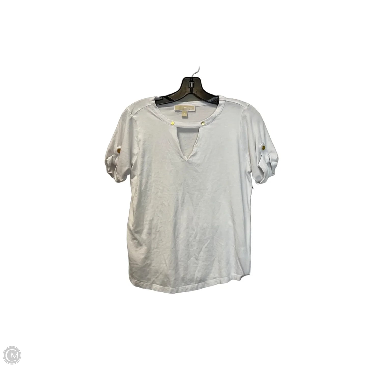 Top Short Sleeve Basic By Michael By Michael Kors In White, Size: S