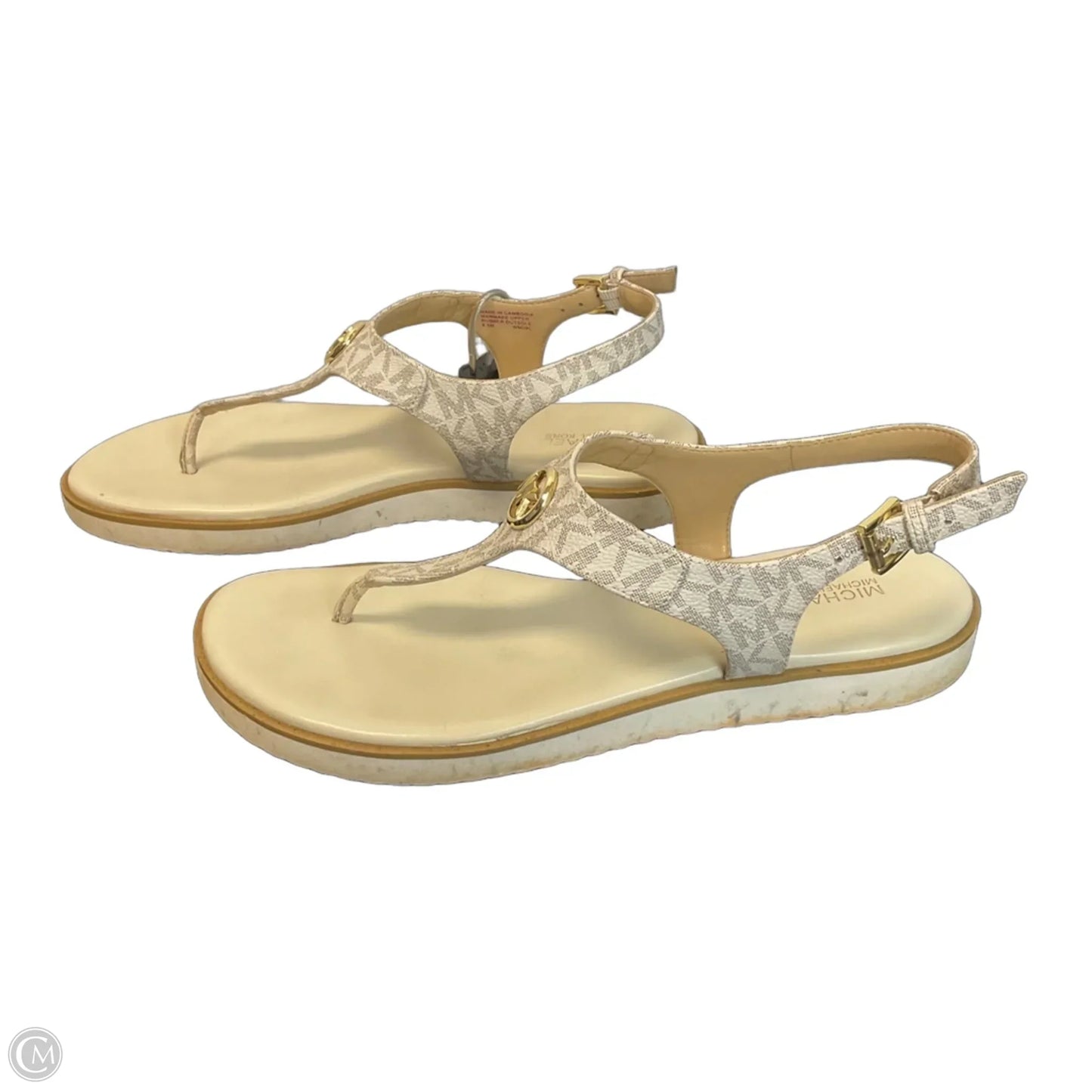 Sandals Designer By Michael Kors In White, Size: 8.5