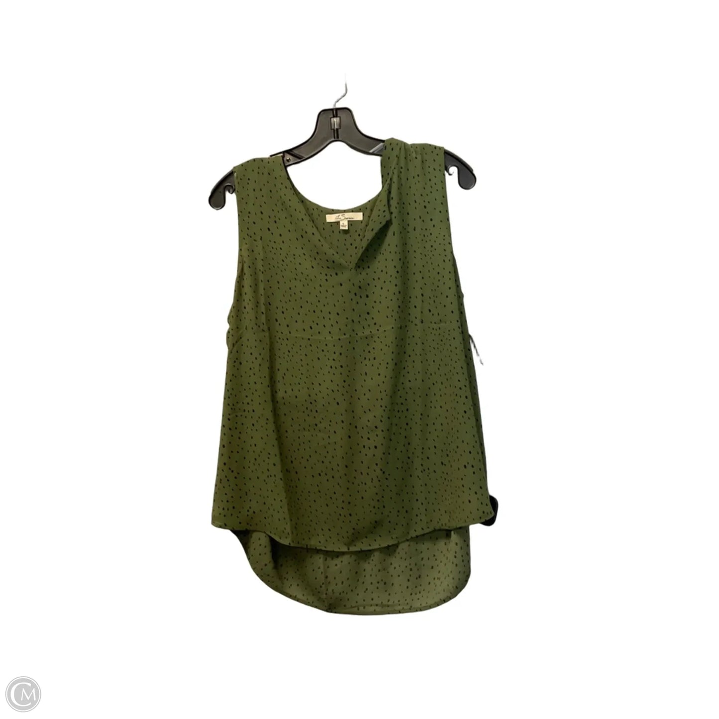 Top Sleeveless Basic By Clothes Mentor In Green, Size: L