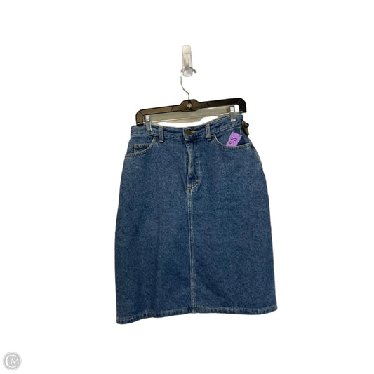 Skirt Mini & Short By Lee In Blue Denim, Size: M