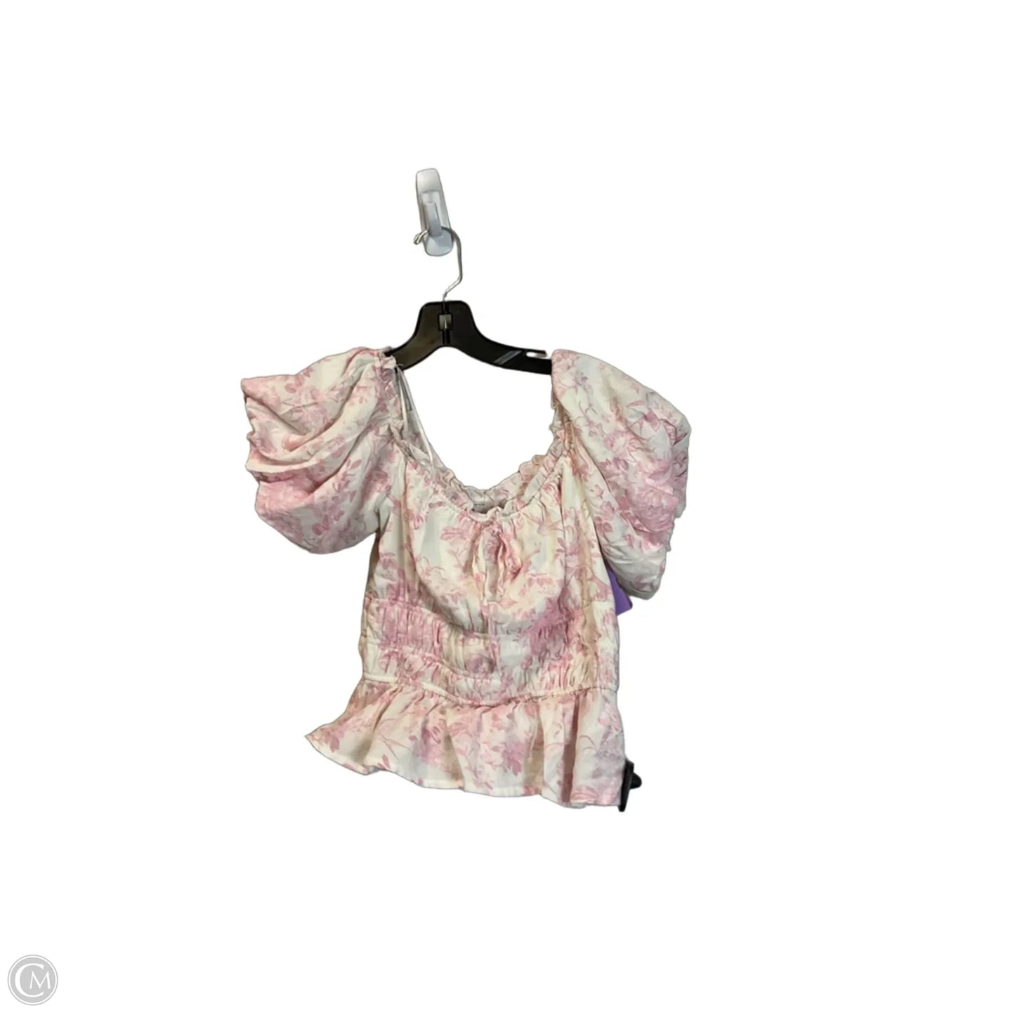 Top Short Sleeve By Francesca’s In Pink, Size: S