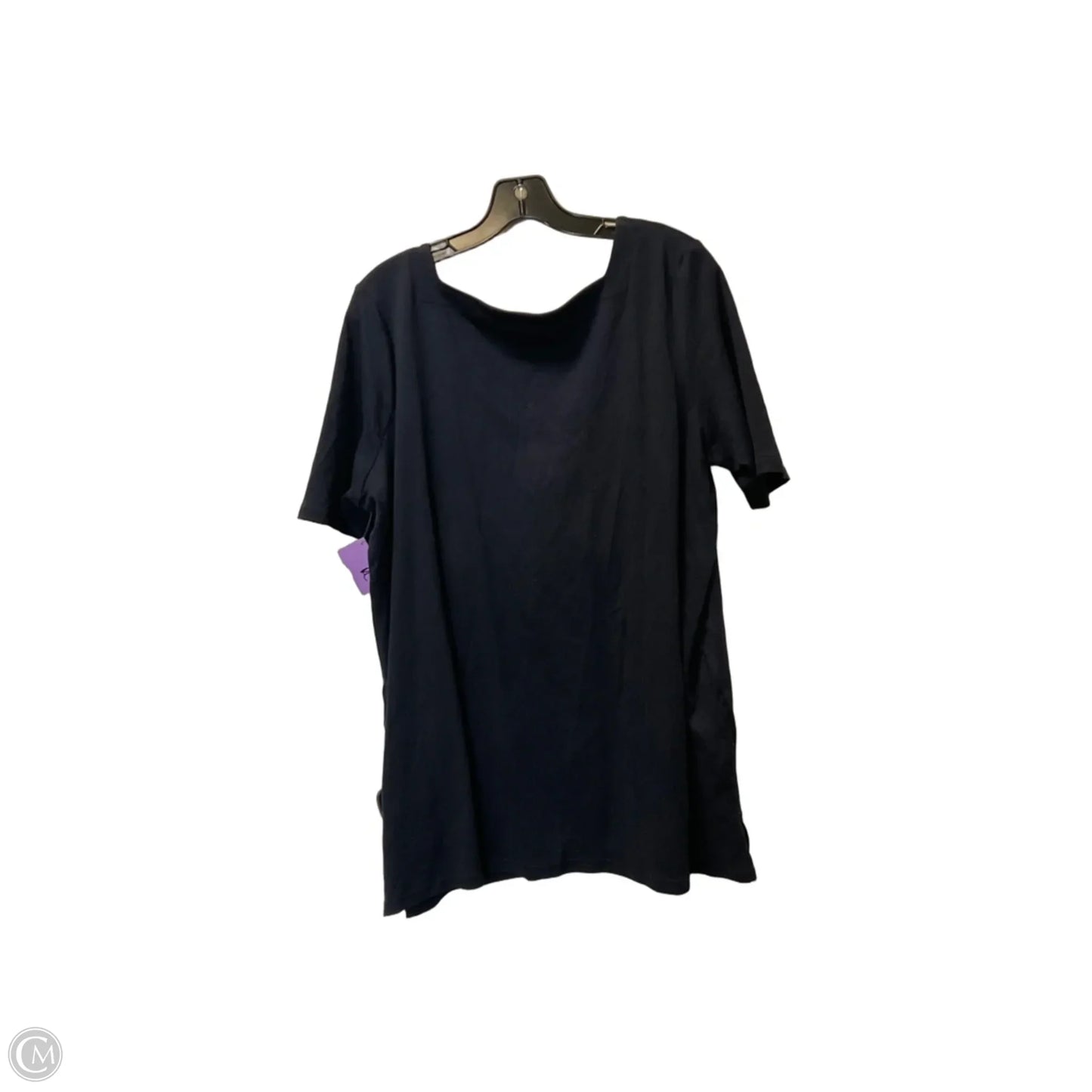 Top Short Sleeve Basic By Chicos In Navy, Size: L