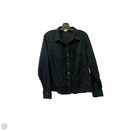 Top Long Sleeve By Michael By Michael Kors In Black, Size: 12