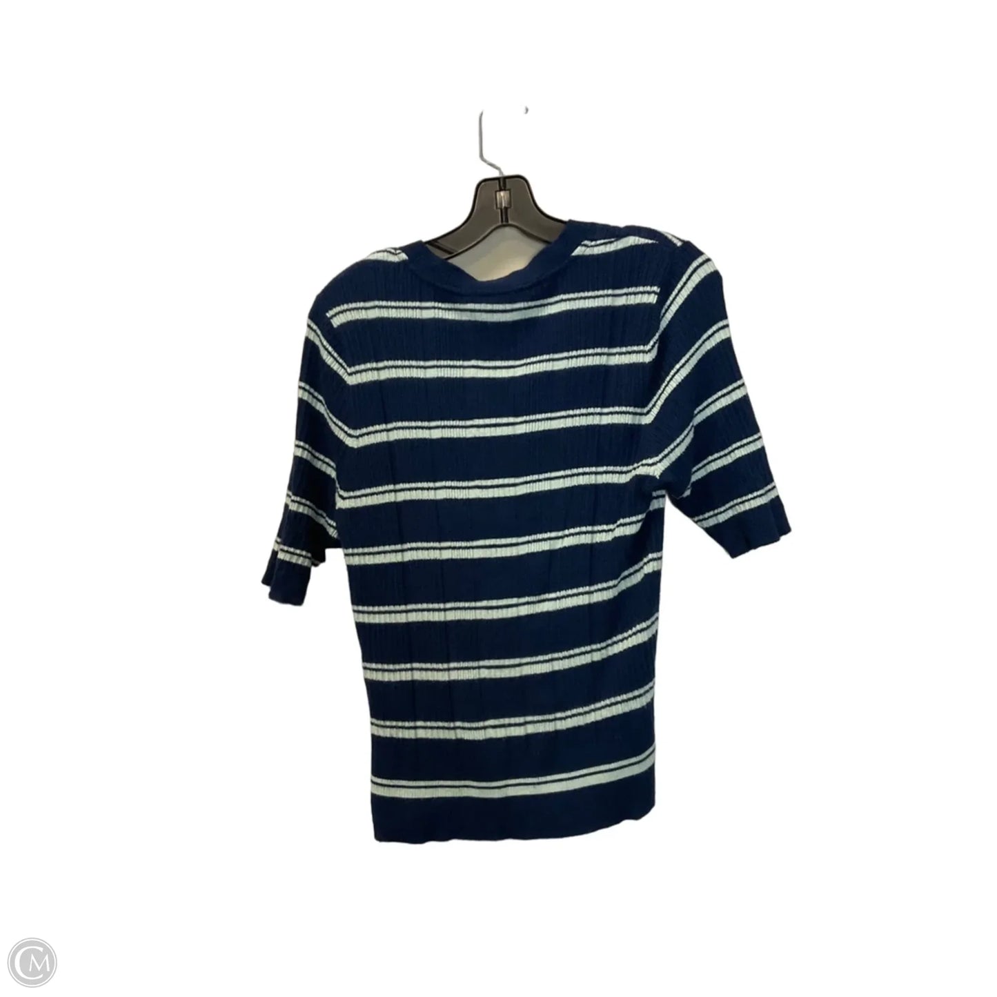 Top Short Sleeve By White House Black Market In Striped Pattern, Size: S