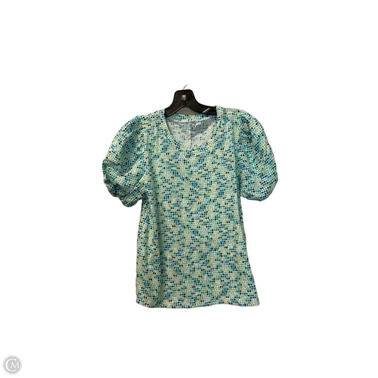 Top Short Sleeve By Loft In Multi-colored, Size: M