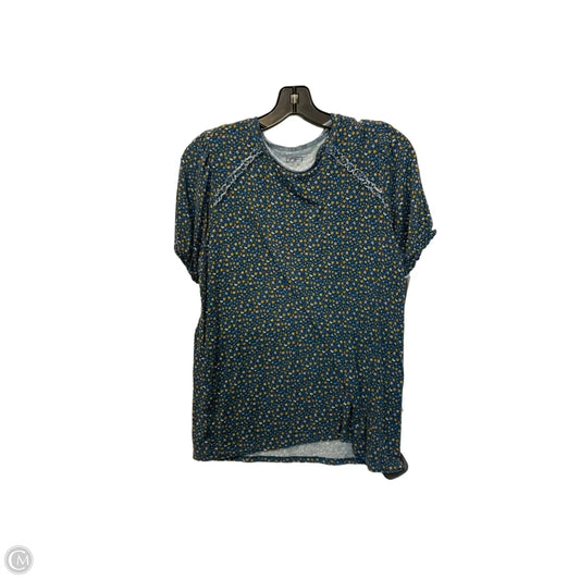 Top Short Sleeve By Loft In Floral Print, Size: S