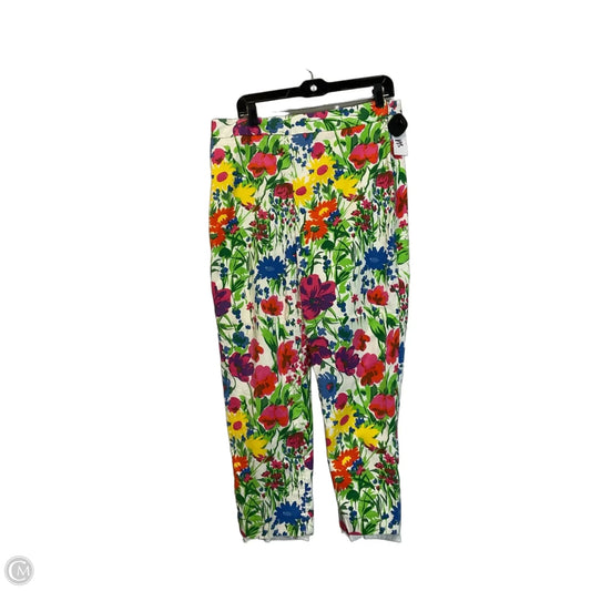 Pants Dress By Talbots In Floral Print, Size: 12