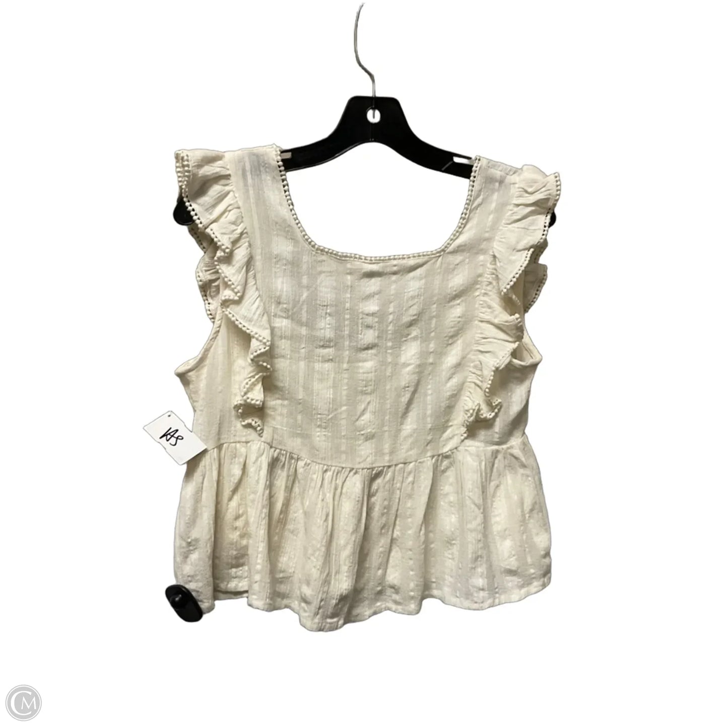 Top Sleeveless By Free People In Cream, Size: Xs