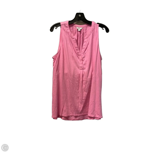 Top Sleeveless By Crown And Ivy In Pink, Size: L