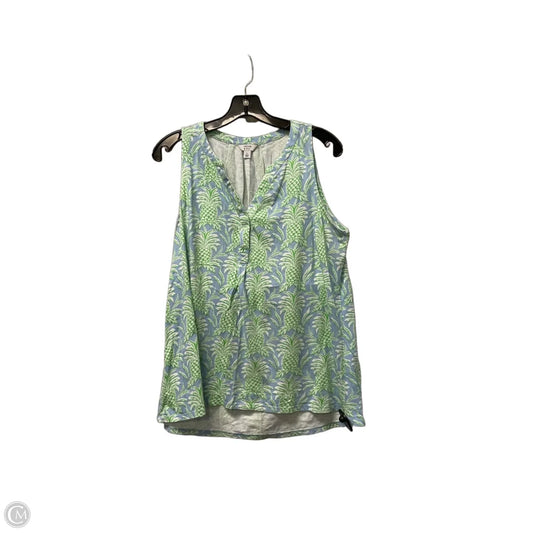 Top Sleeveless By Crown And Ivy In Blue, Size: L