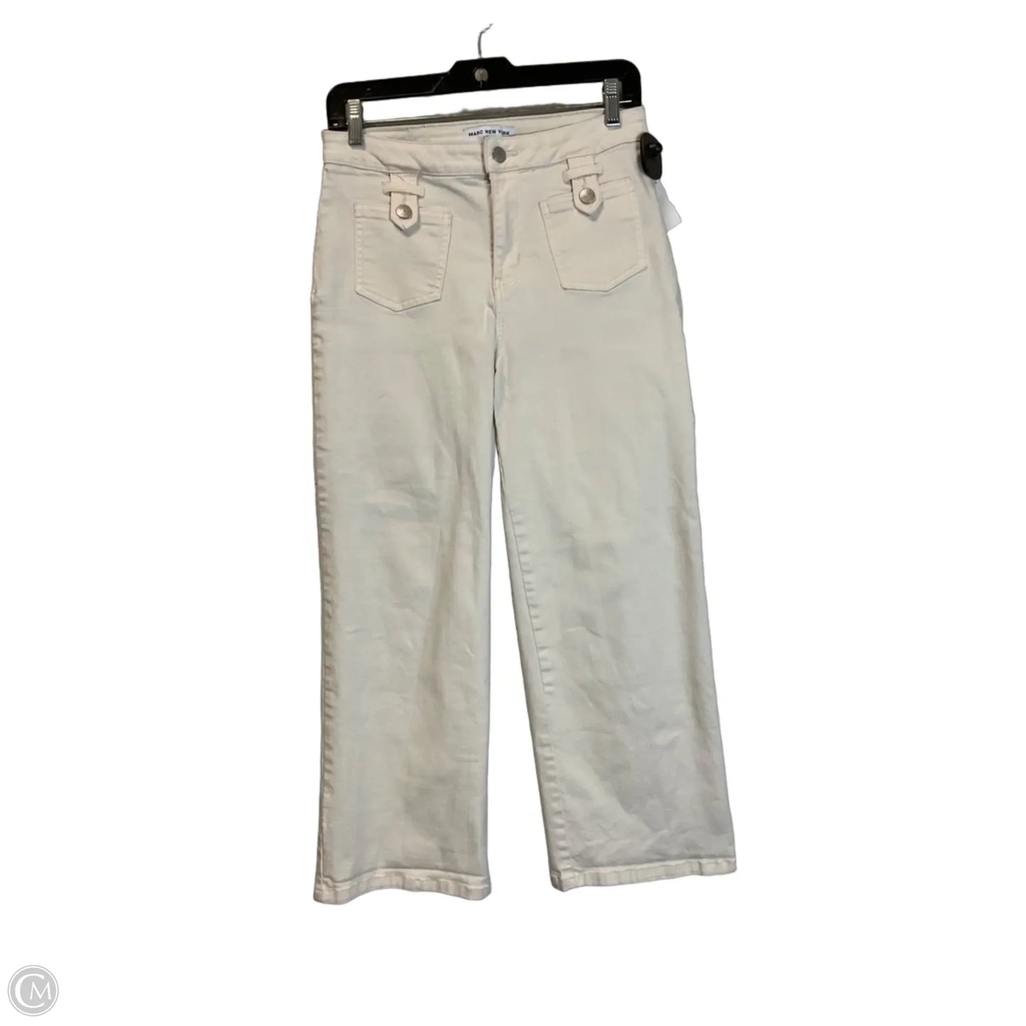Pants Dress By Marc New York In Cream Denim, Size: 8