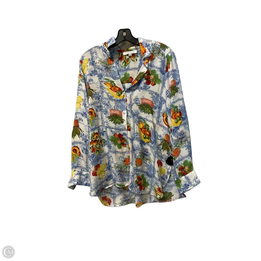Top Long Sleeve By Rose And Olive In White, Size: M