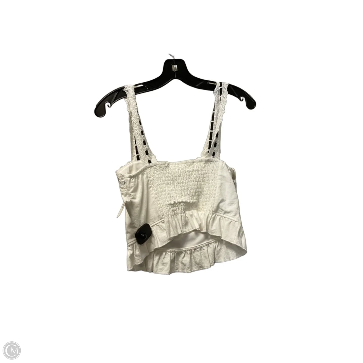 Top Sleeveless By Kirious In White, Size: M