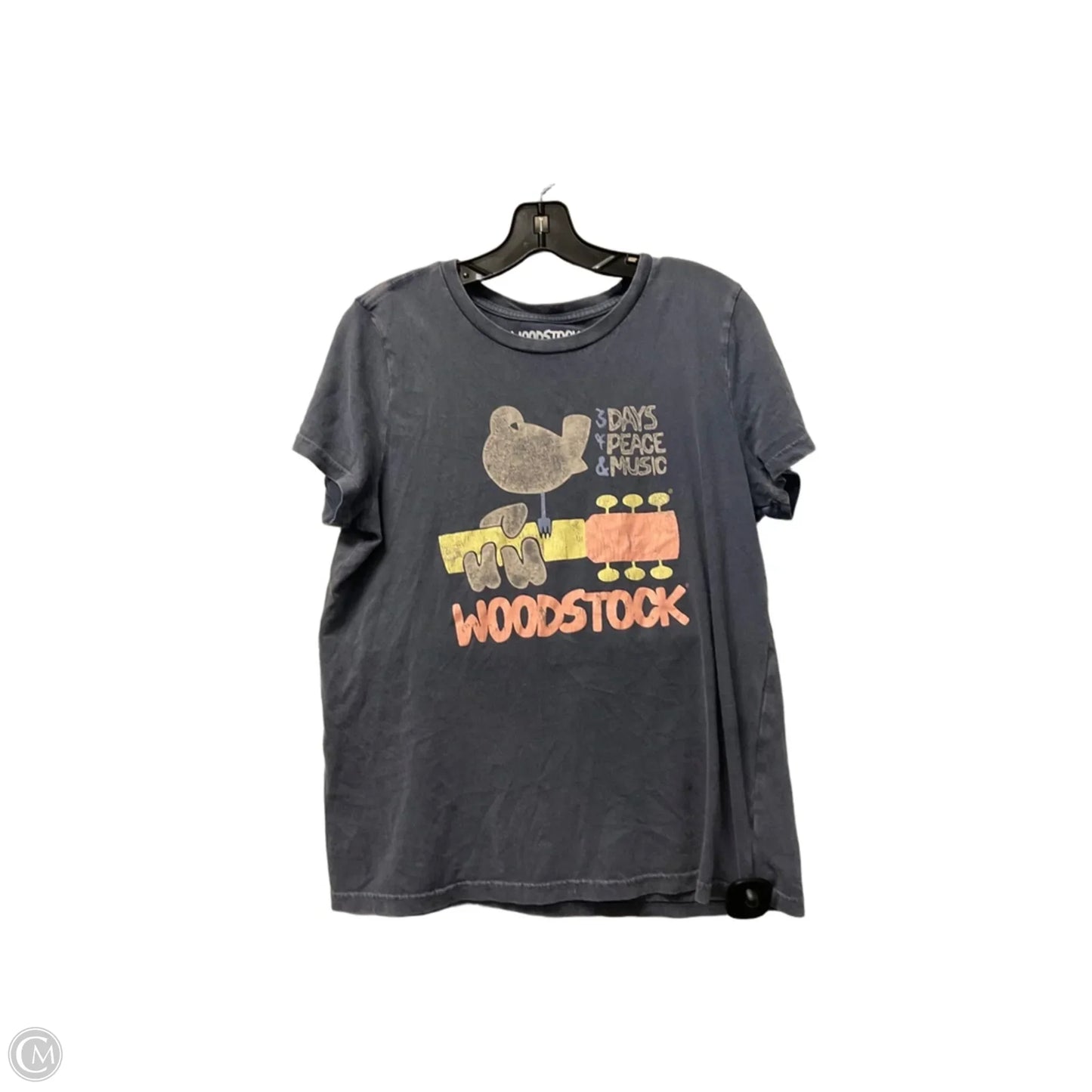 Top Short Sleeve Basic By Lucky Brand In Blue, Size: M