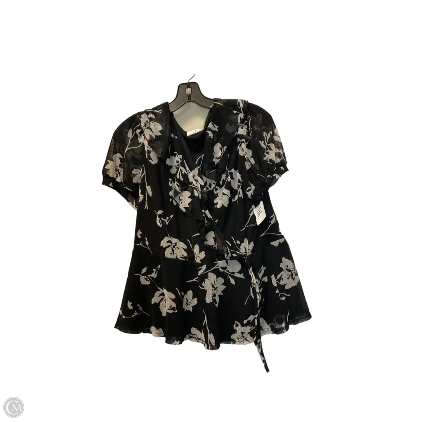 Top Short Sleeve By Ember In Black, Size: Xl
