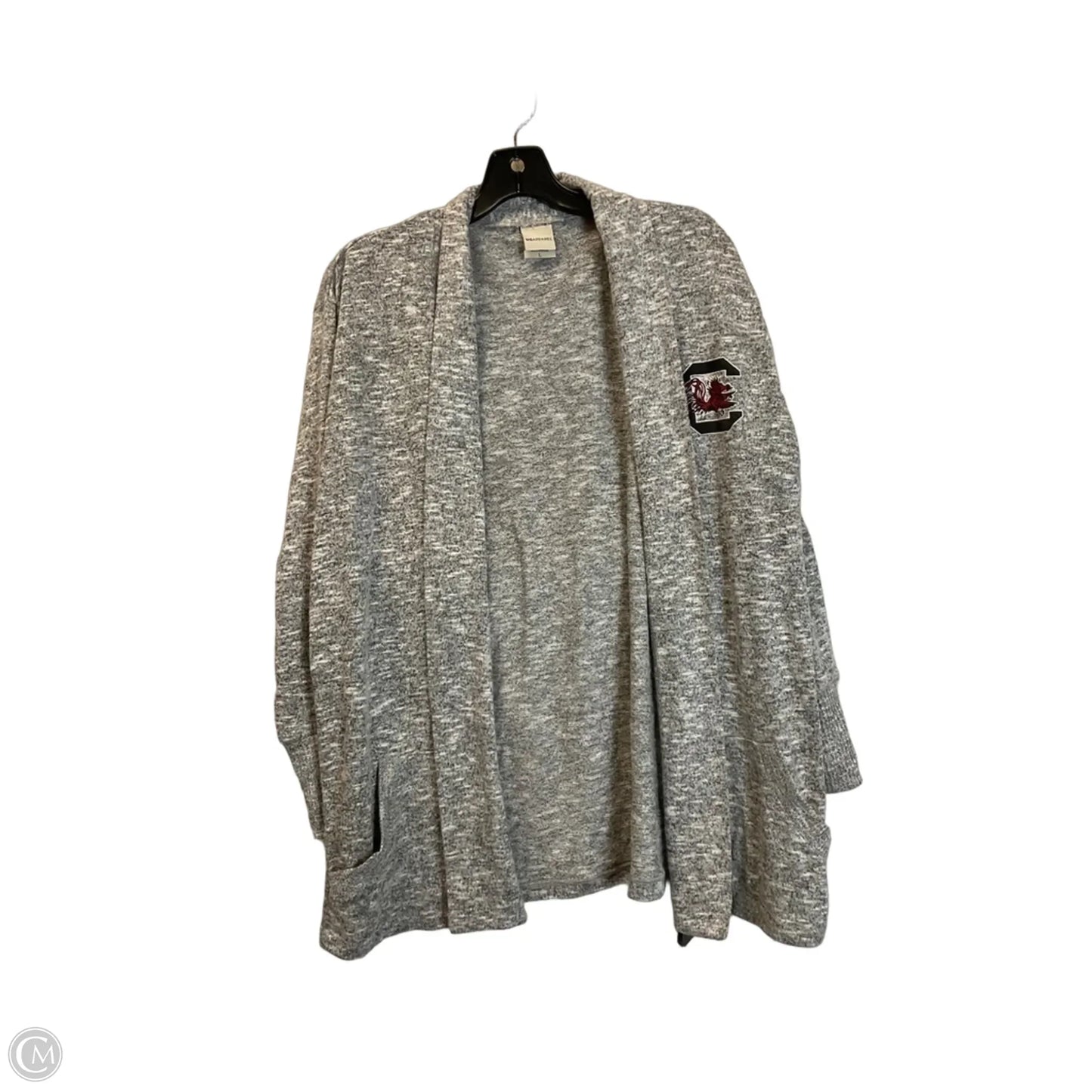 Cardigan By Clothes Mentor In Grey, Size: 2x