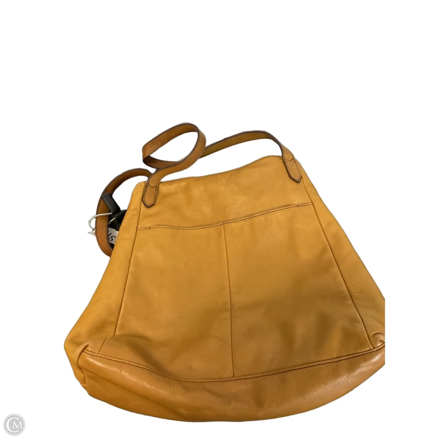 Handbag Leather By Margot, Size: Medium