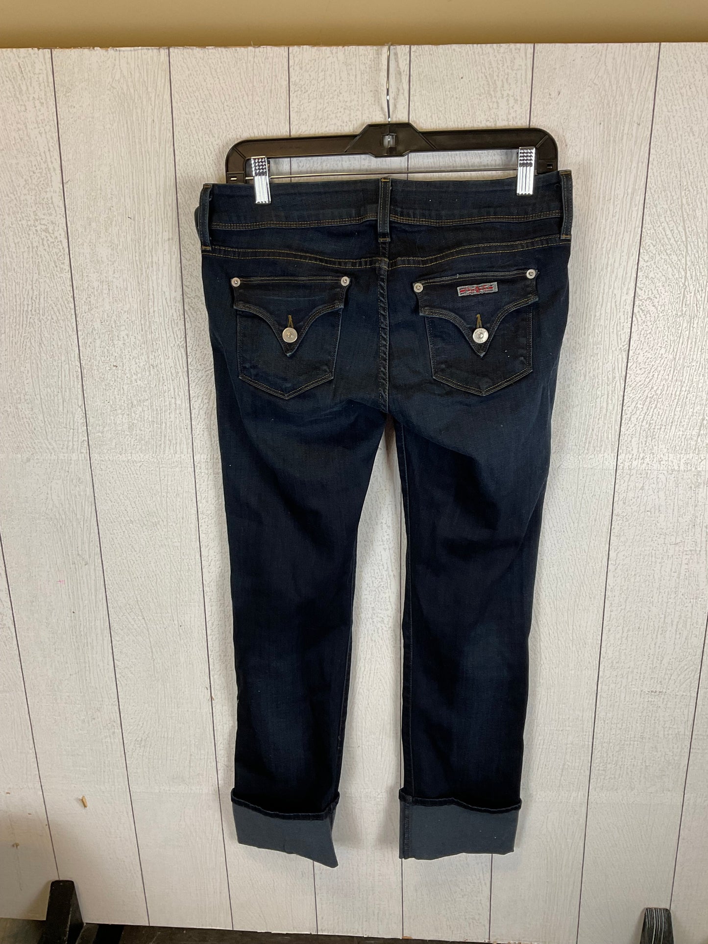 Blue Denim Pants Designer Hudson, Size 6