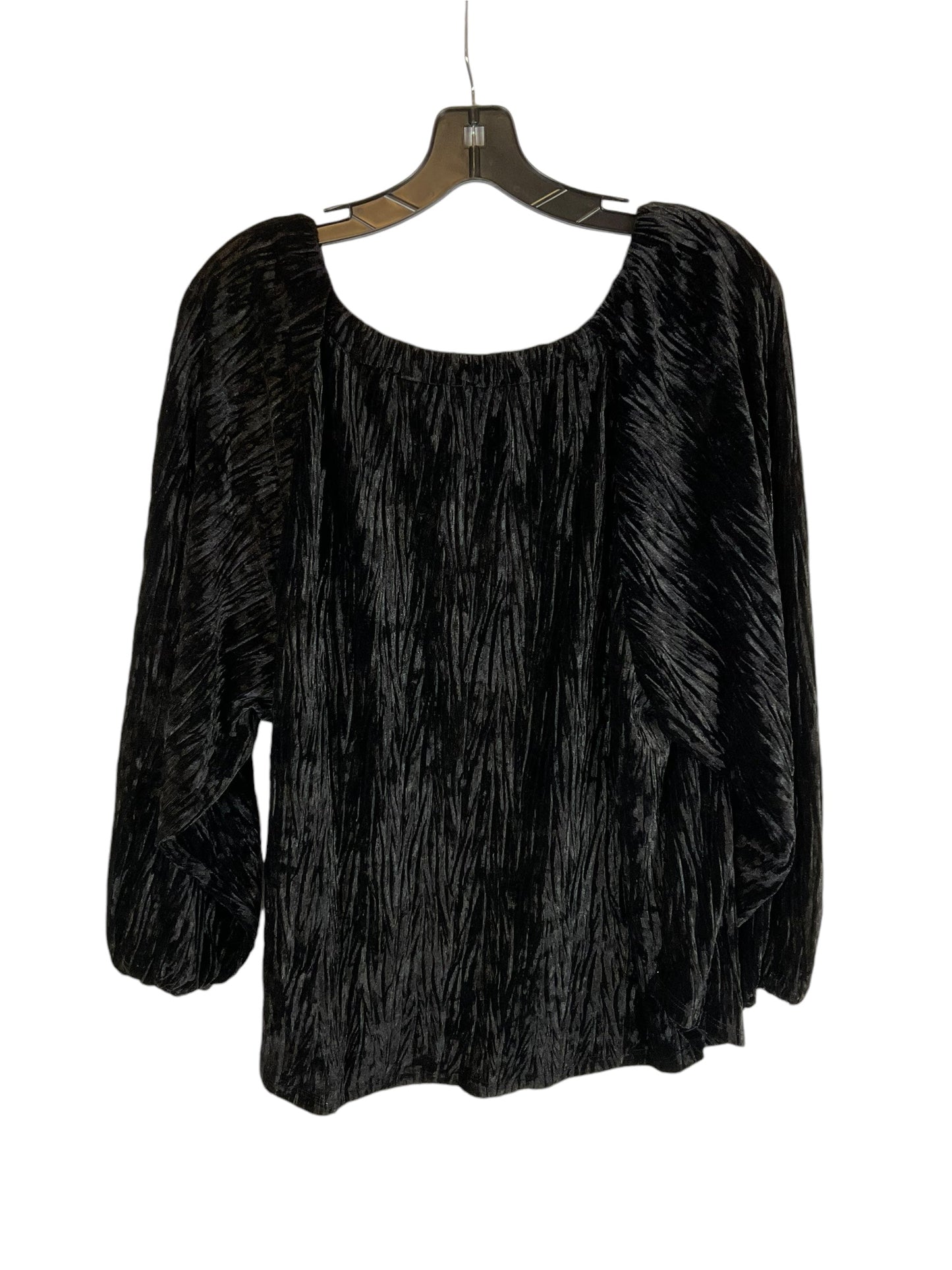 Top Long Sleeve By Chicos In Black, Size: Xxl