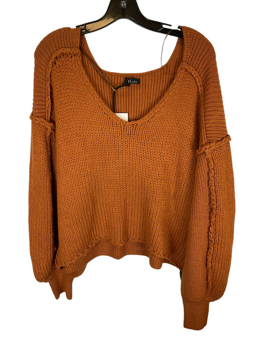 Sweater By Very J In Orange, Size: L