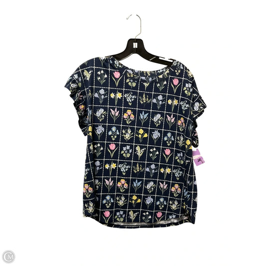 Top Short Sleeve By Crown And Ivy In Blue, Size: S