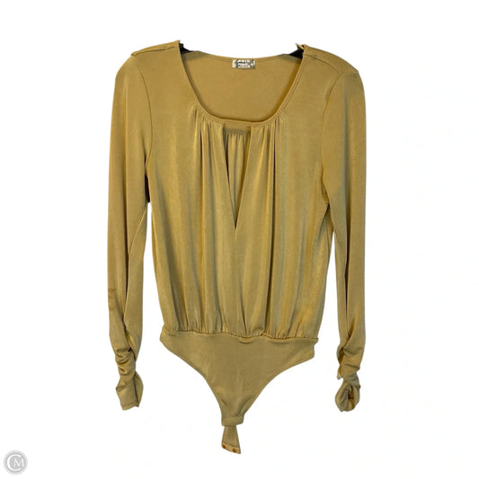 Bodysuit By Free People In Yellow, Size: Xs