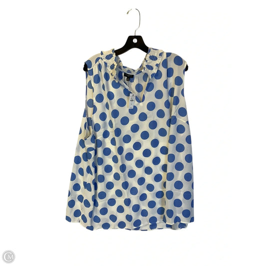 Top Sleeveless By Talbots In Blue, Size: 3x