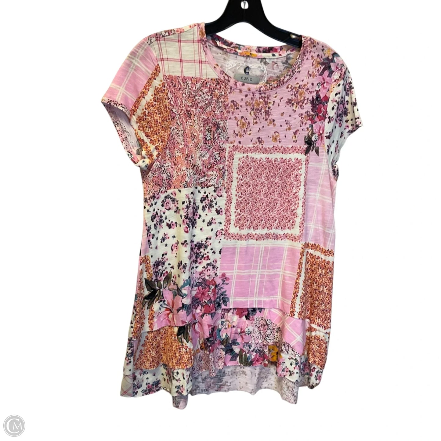 Top Short Sleeve By Cupio In Pink, Size: S