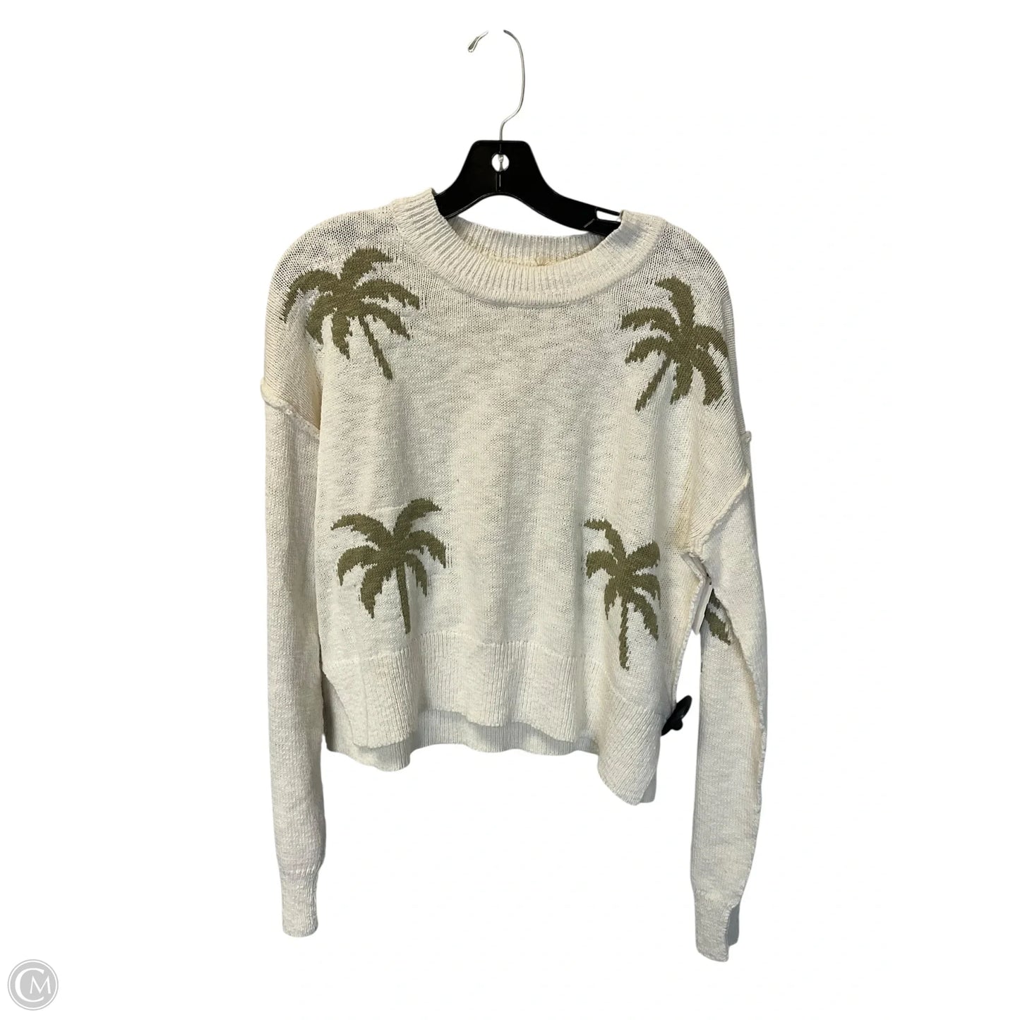 Sweater By Hem & Thread In White, Size: L