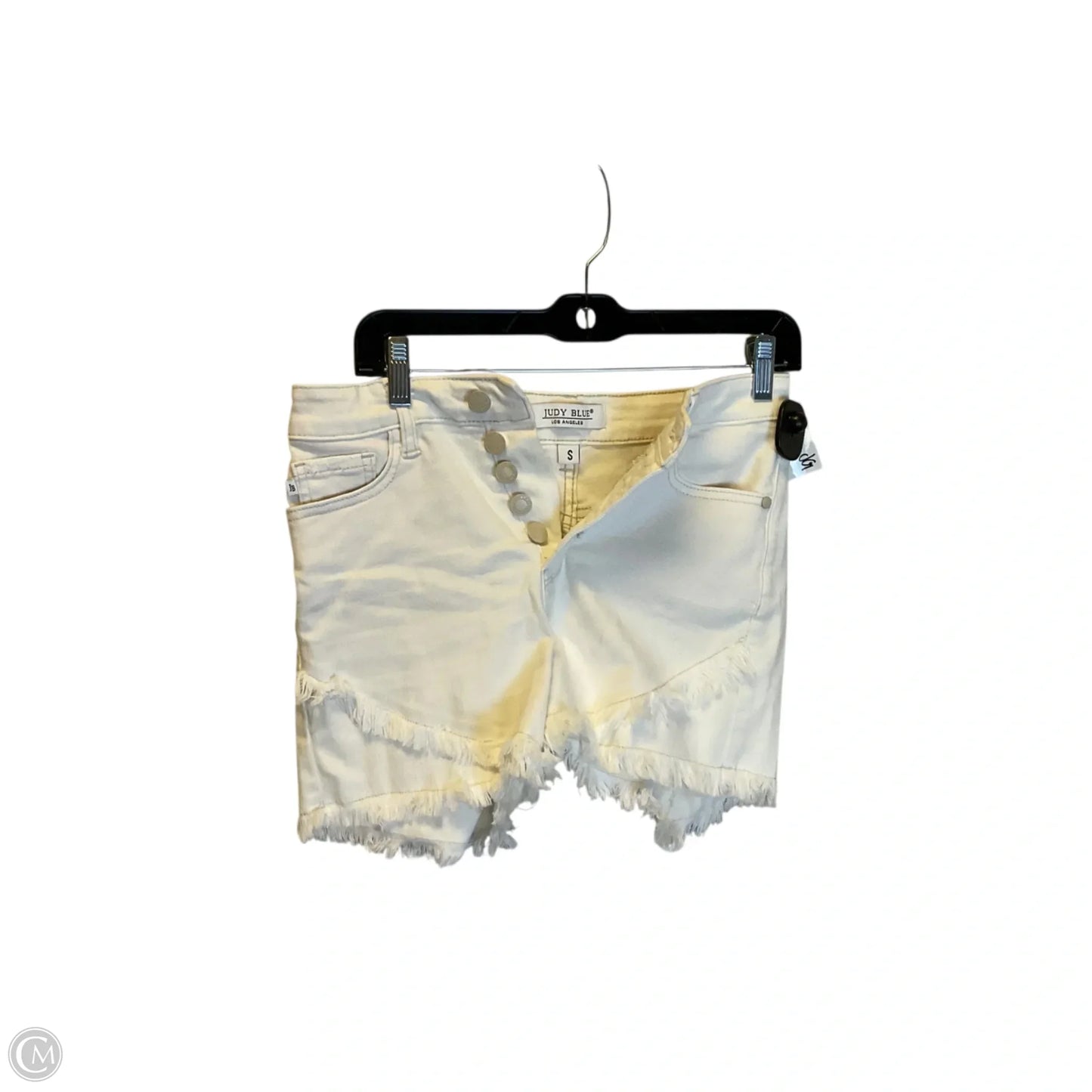 Shorts By Judy Blue In White Denim, Size: S