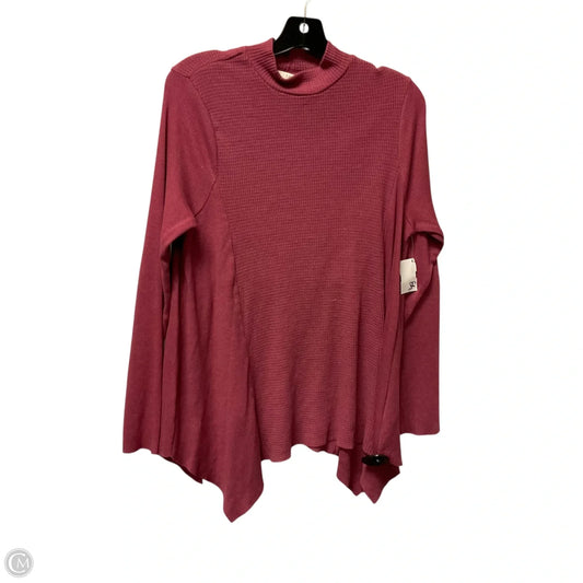 Top Long Sleeve By T.la In Pink, Size: S