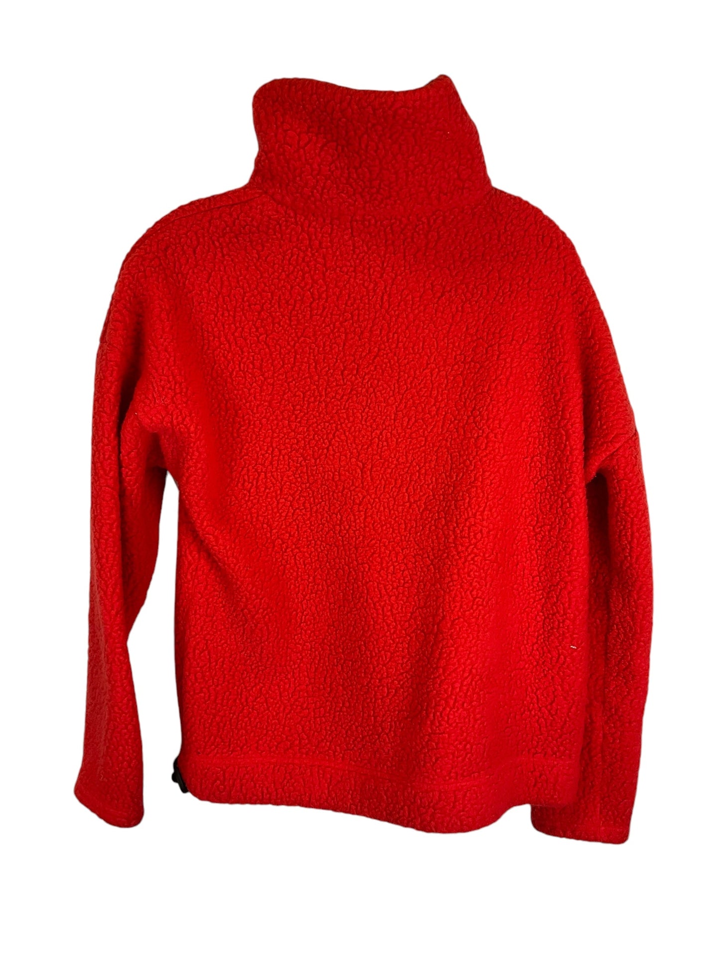 Jacket Fleece By J. Crew In Red, Size: S