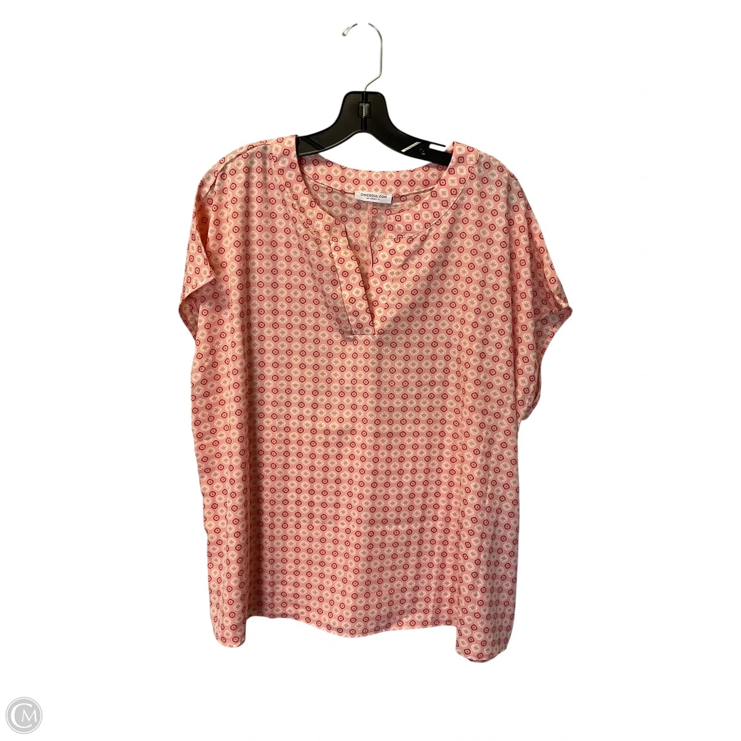 Top Sleeveless By Chicsoul In Pink, Size: 1x