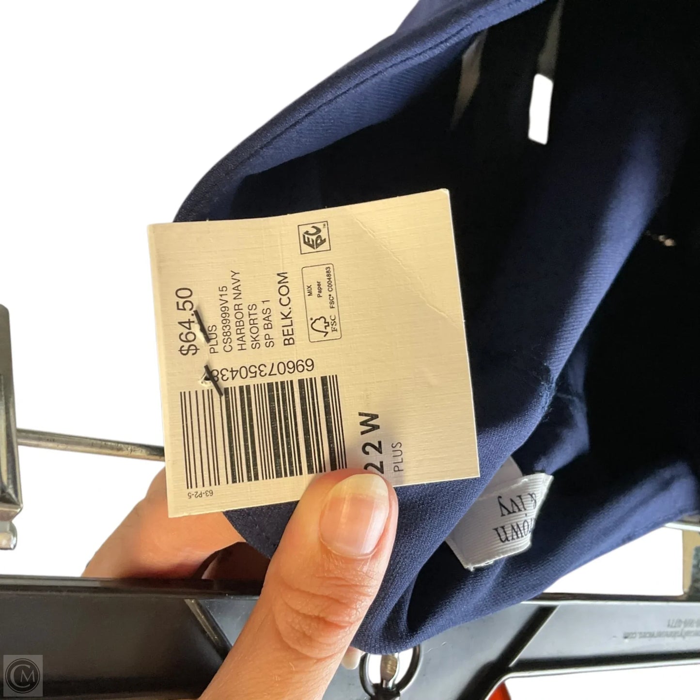 Skort By Crown And Ivy In Blue, Size: 2x