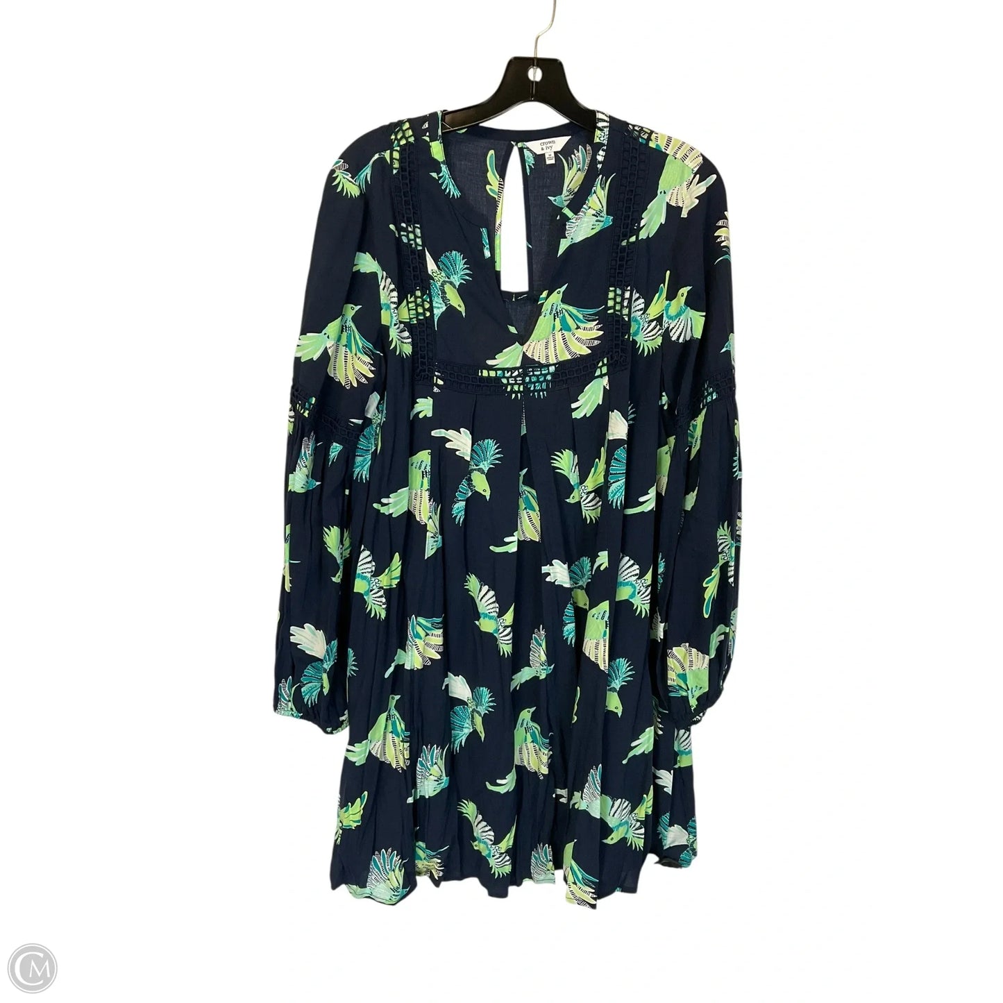 Dress Casual Short By Crown And Ivy In Blue, Size: M