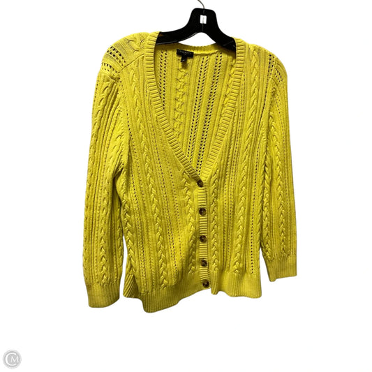 Cardigan By Talbots In Yellow, Size: 1x