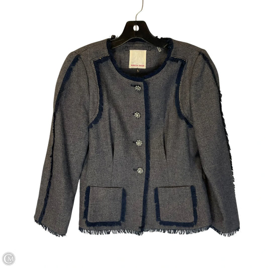 Blazer By Rebecca Taylor In Blue & Grey, Size: 6