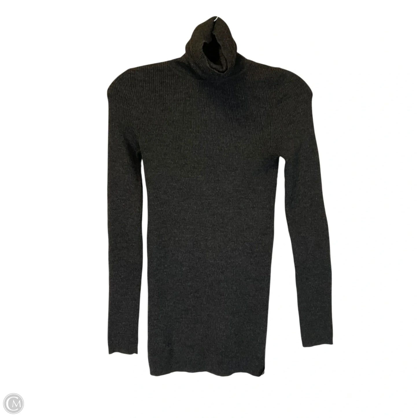Top Long Sleeve By Theory In Grey, Size: M