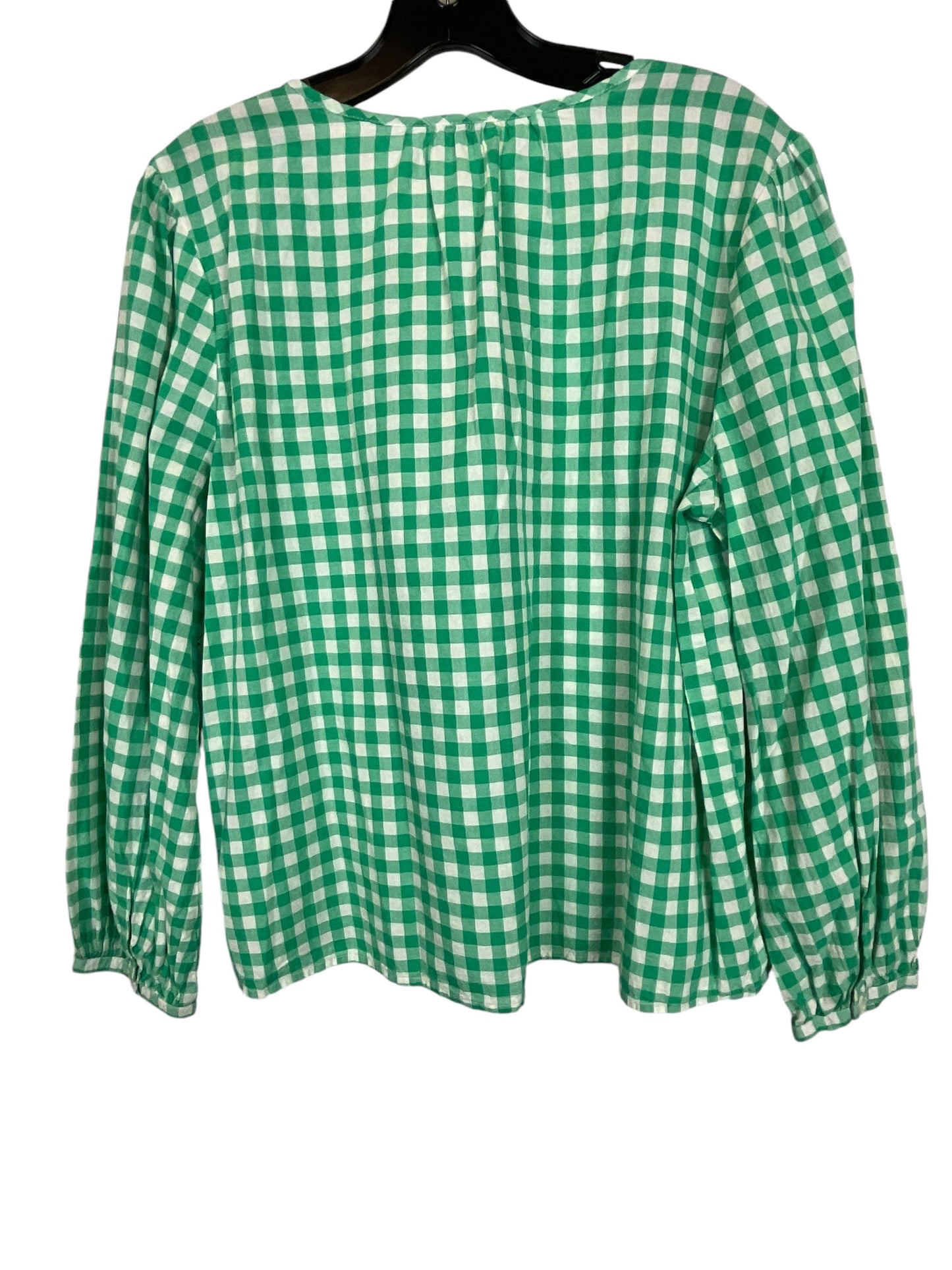 Top Long Sleeve By J. Crew In Green, Size: M