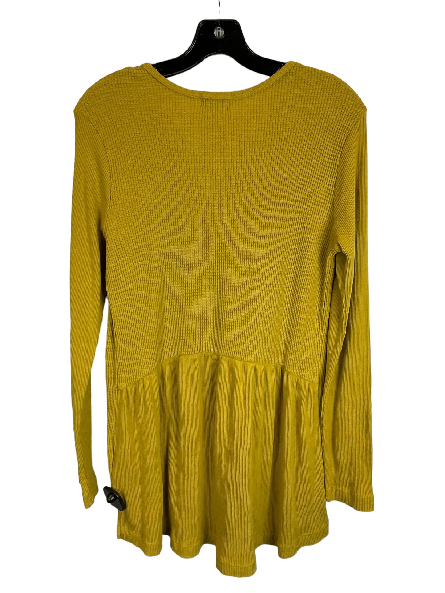 Yellow Top Long Sleeve Free People, Size M