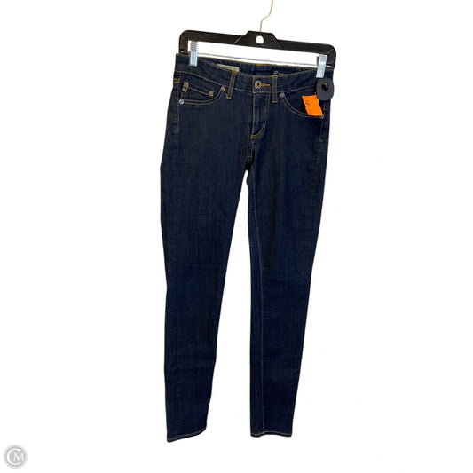 Jeans Skinny By Adriano Goldschmied In Blue Denim, Size: 2