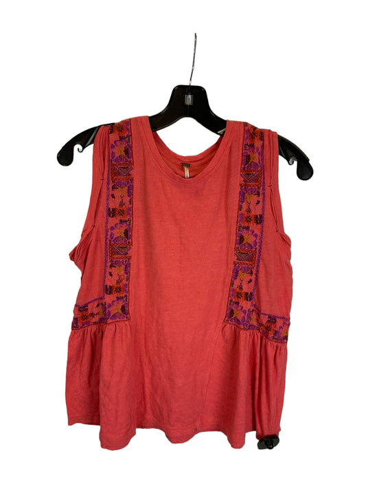 Orange Top Sleeveless Free People, Size M