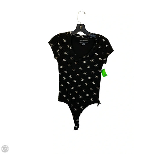 Bodysuit By Calvin Klein In Black, Size: Xs