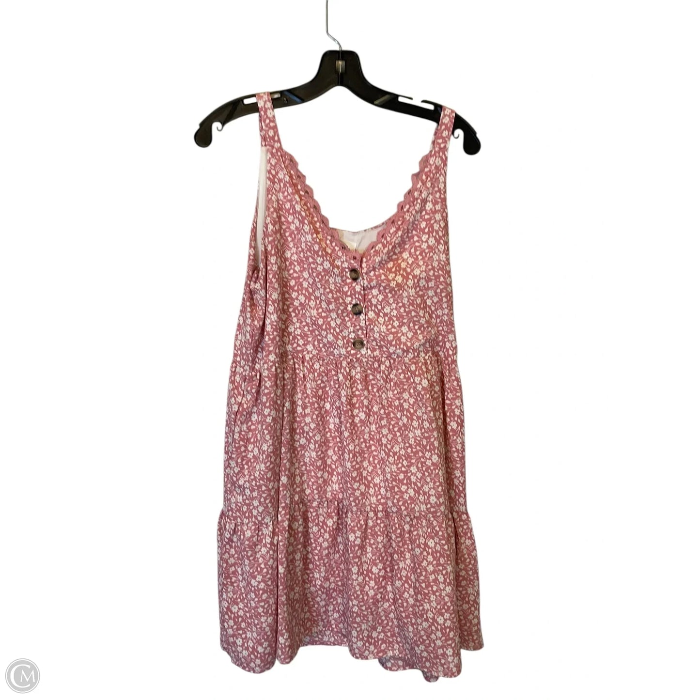 Dress Casual Short By Clothes Mentor In Pink, Size: M