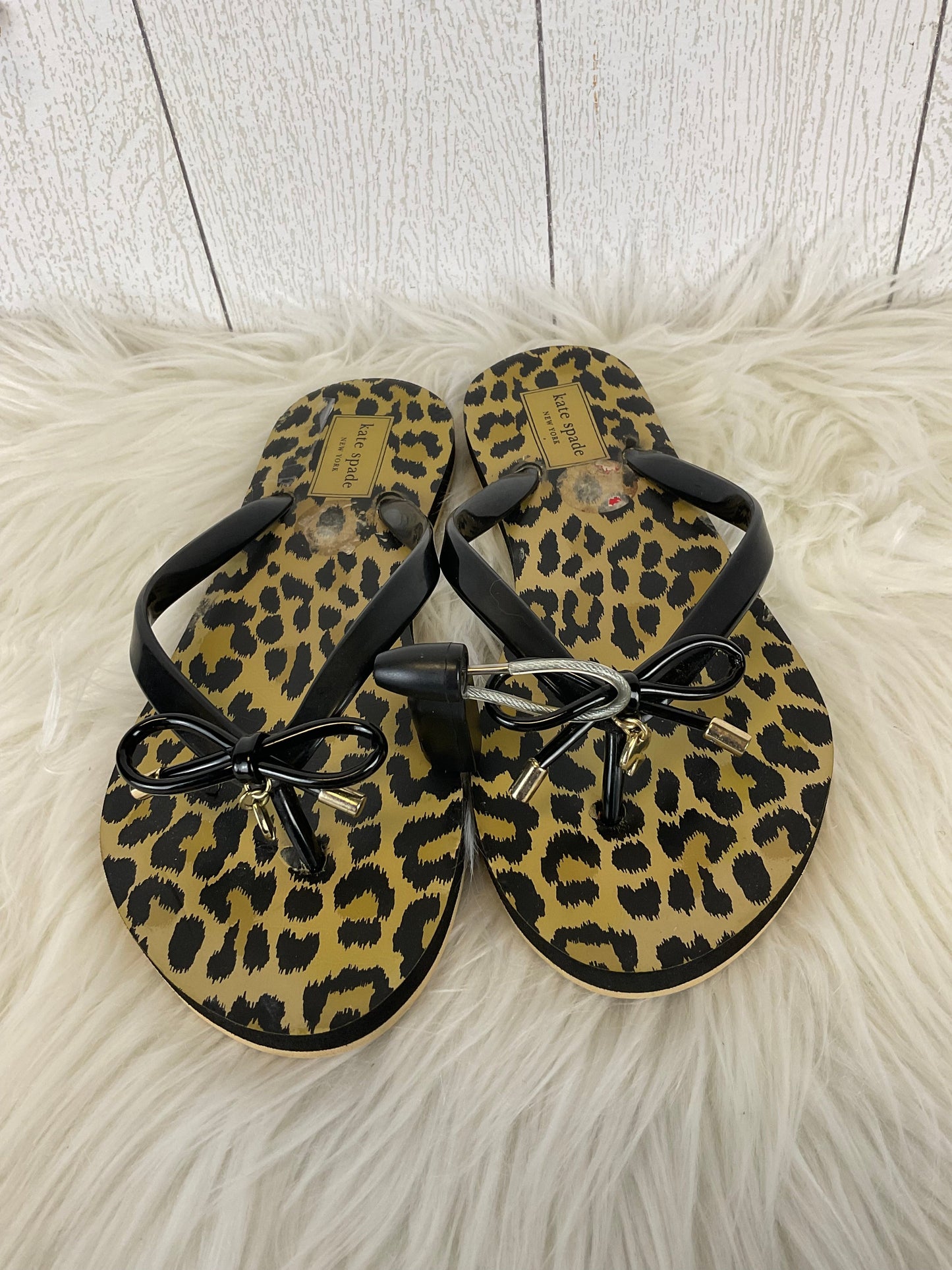 Animal Print Sandals Designer Kate Spade, Size 6