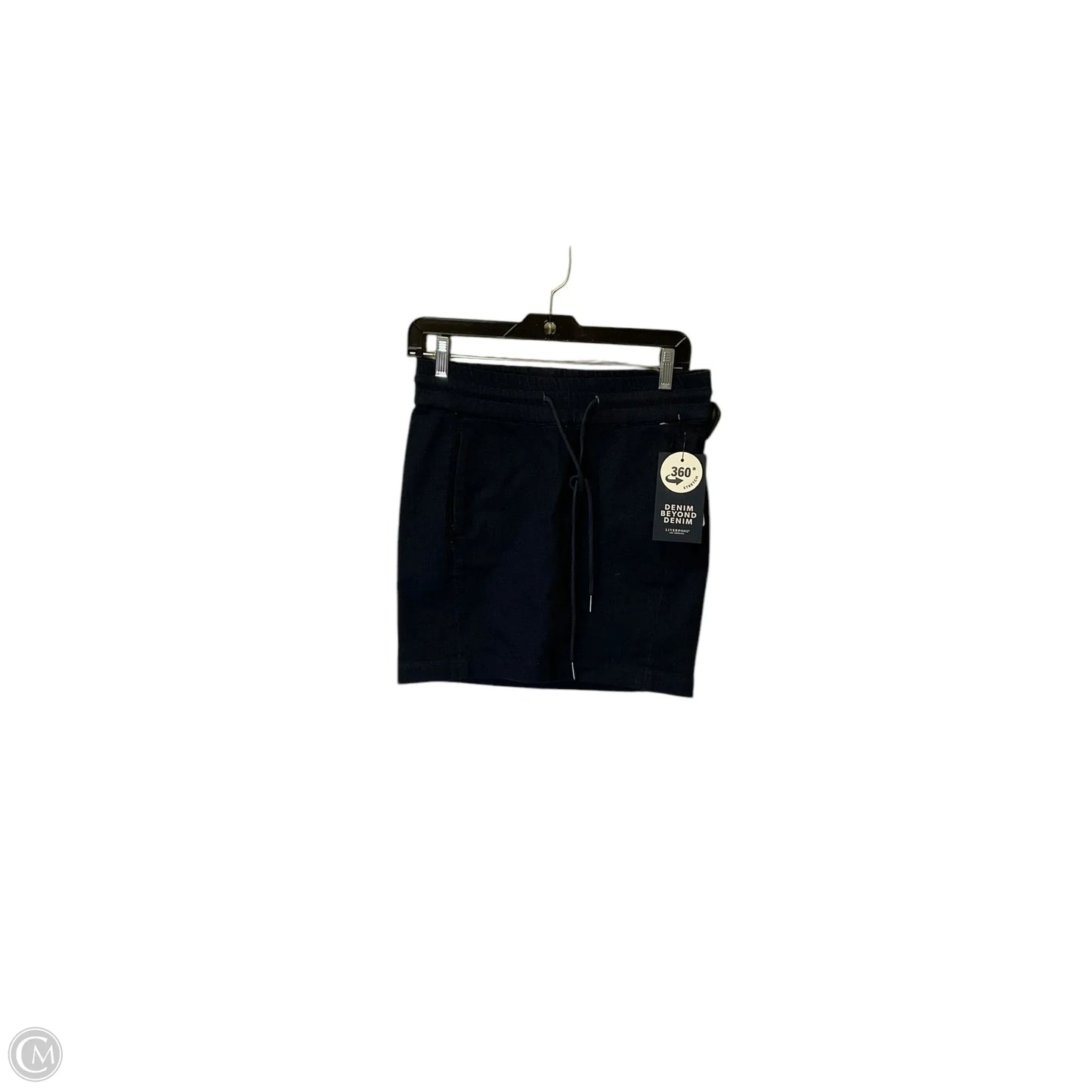 Skirt Midi By Liverpool In Blue Denim, Size: S