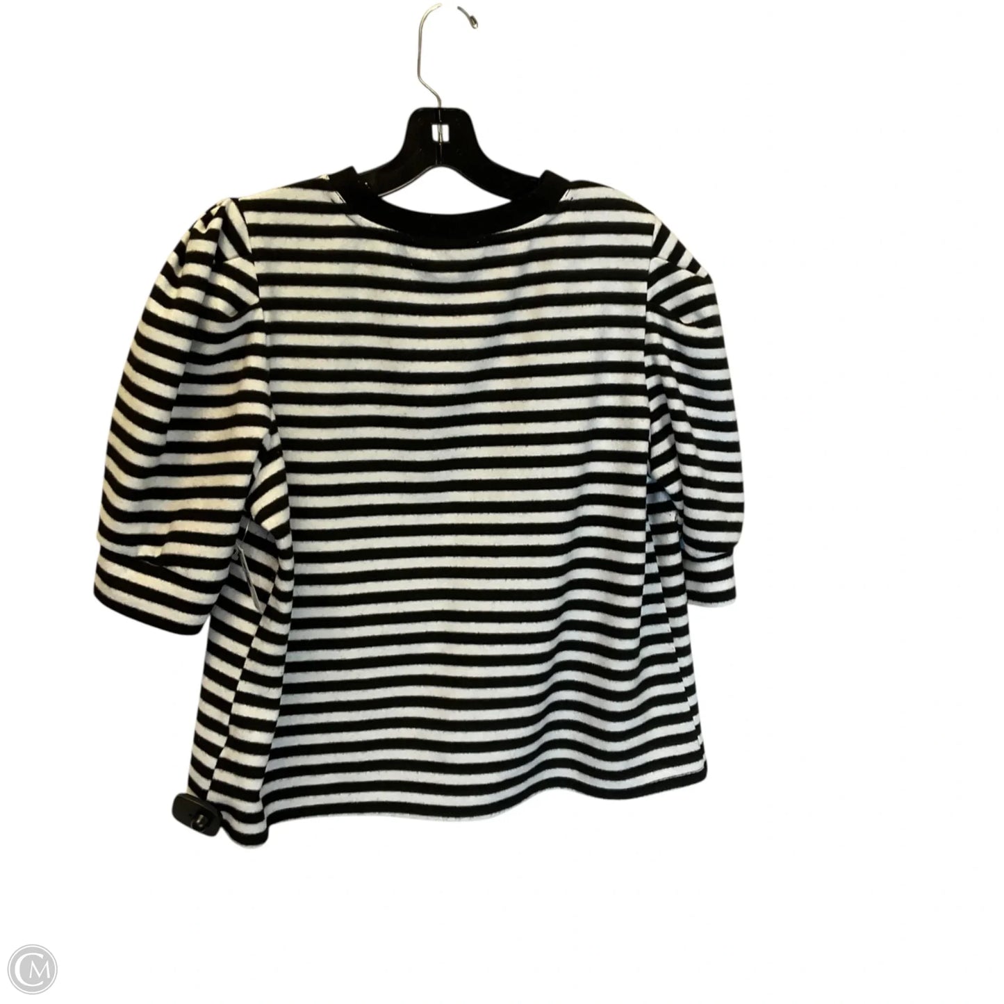 Top Short Sleeve By Who What Wear In Striped Pattern, Size: Xl