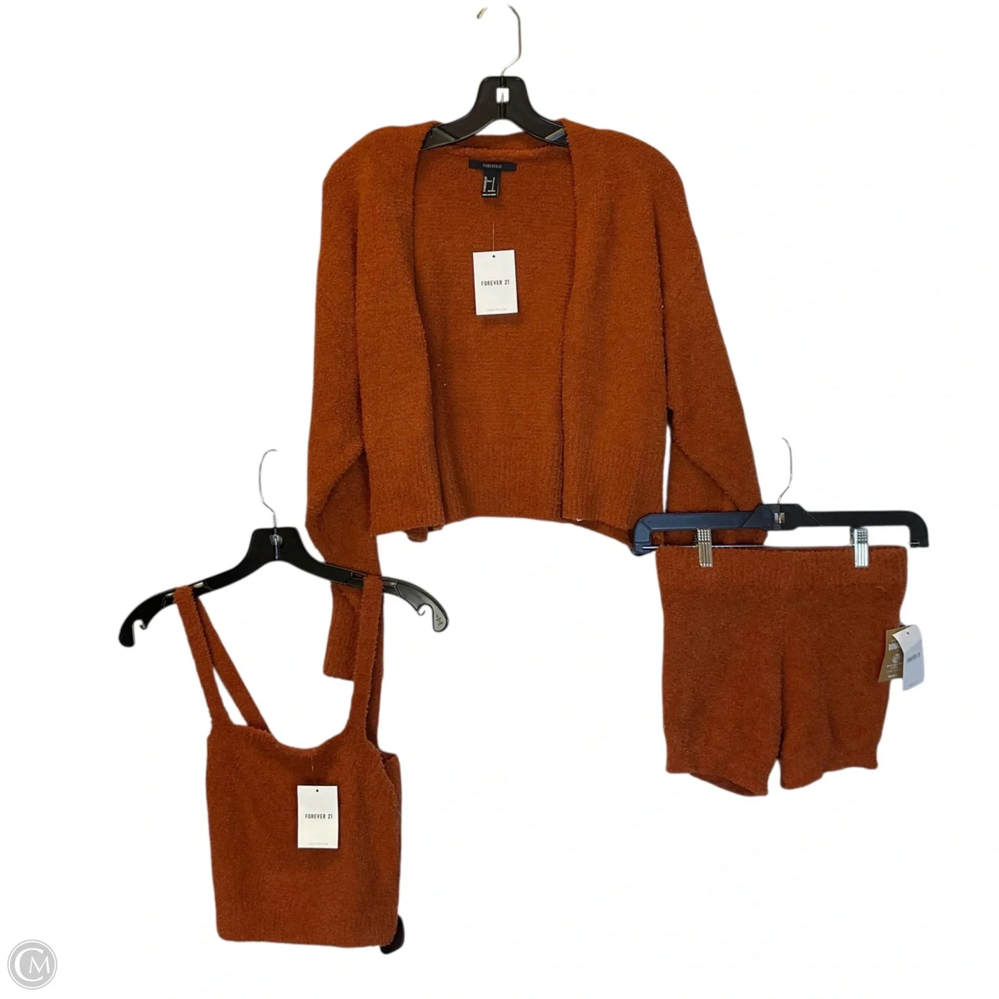 Shorts Set By Forever 21 In Orange, Size: S