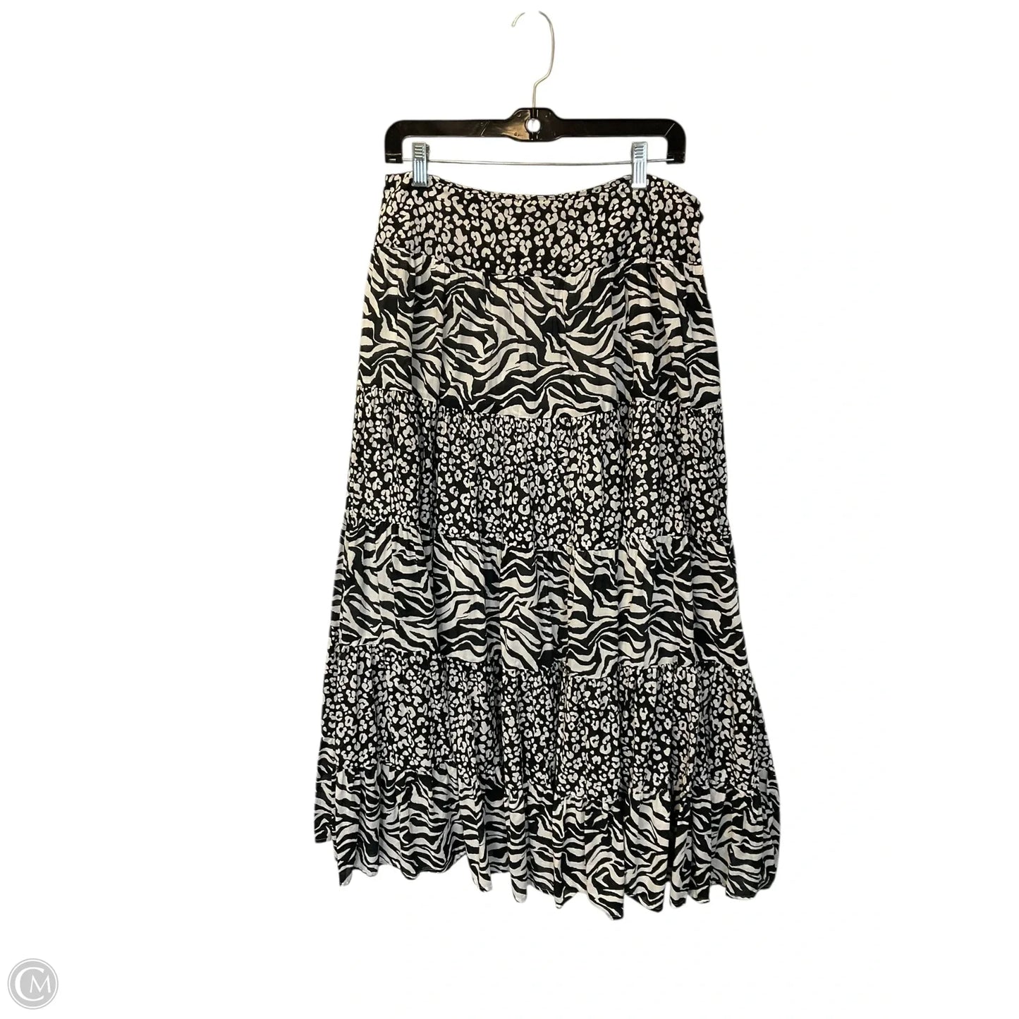 Skirt Midi By Jones New York In Black & White, Size: 10