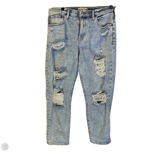 Jeans Boyfriend By Abercrombie And Fitch In Blue Denim, Size: 10